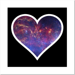 Cosmic Space Heart Posters and Art